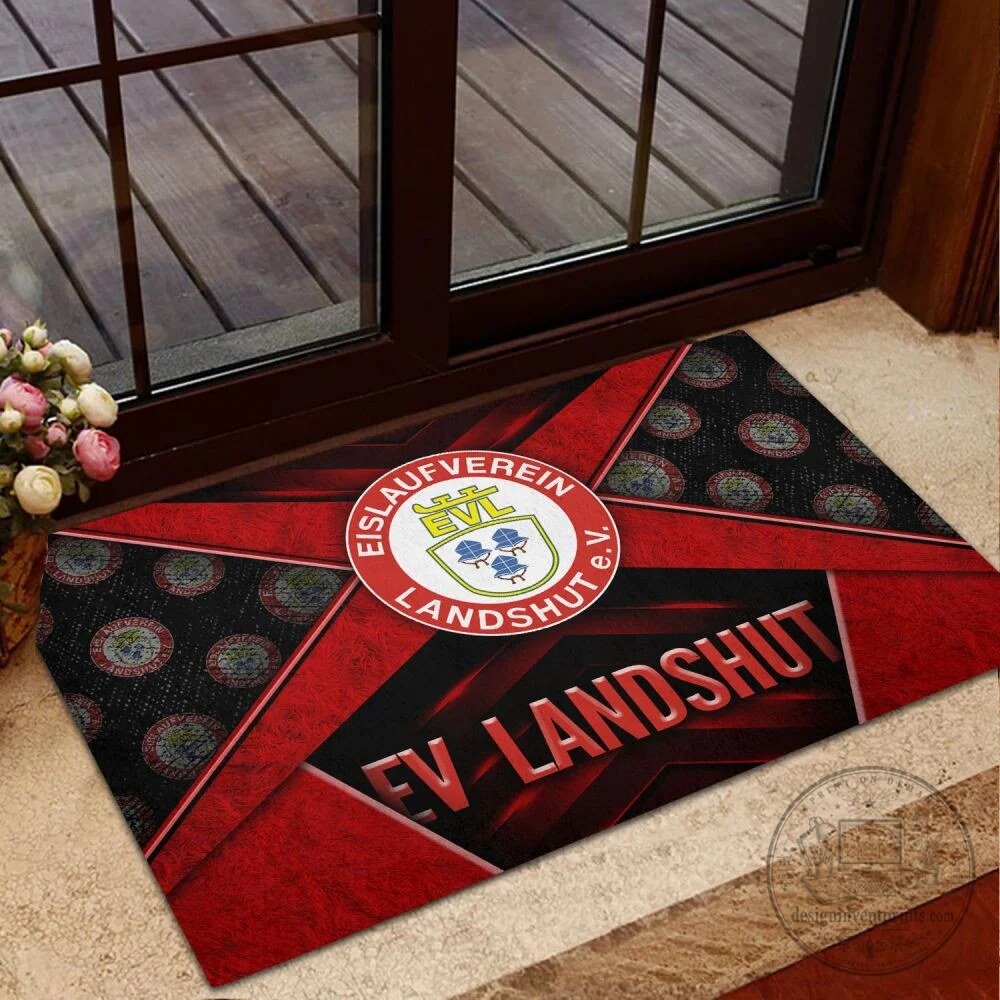 EV Landshut Eisstadion Am Gutenbergweg Ice Hockey Team Doormat