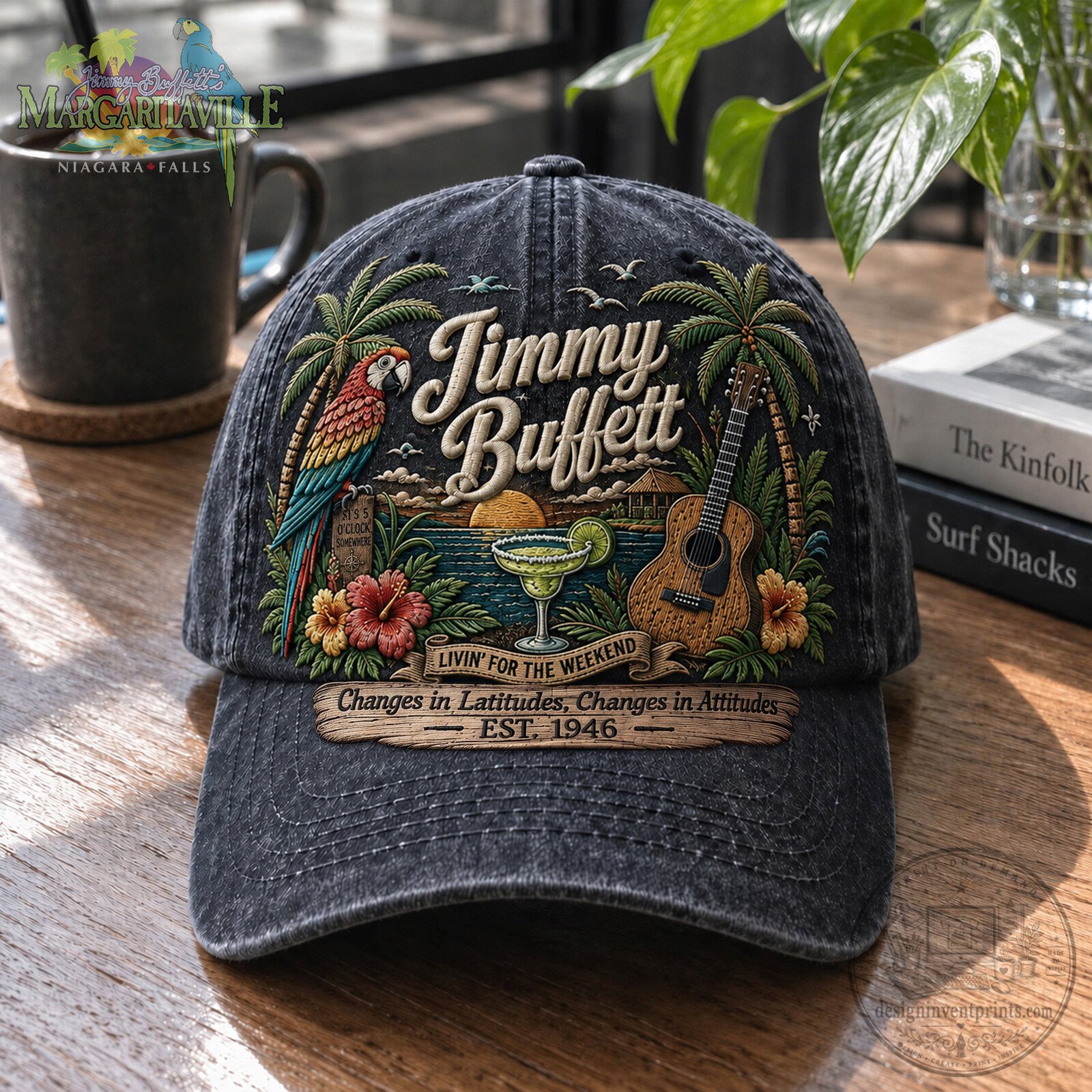 Jimmy Buffett Margaritaville Livin' For The Weekend Changes In Latitudes Cap Hat