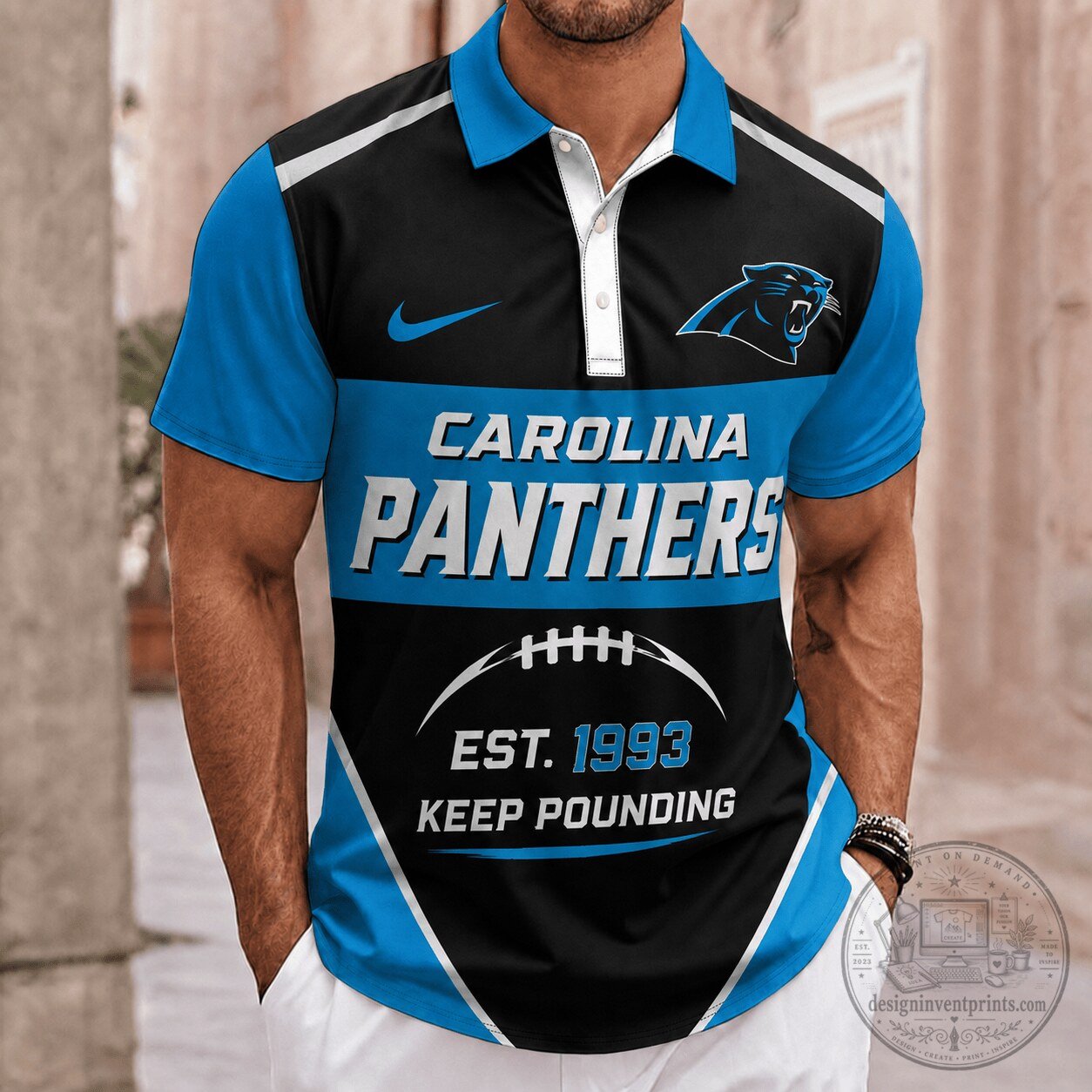 Polo Shirt for Team Pride: Carolina Panthers NFL Established Collection