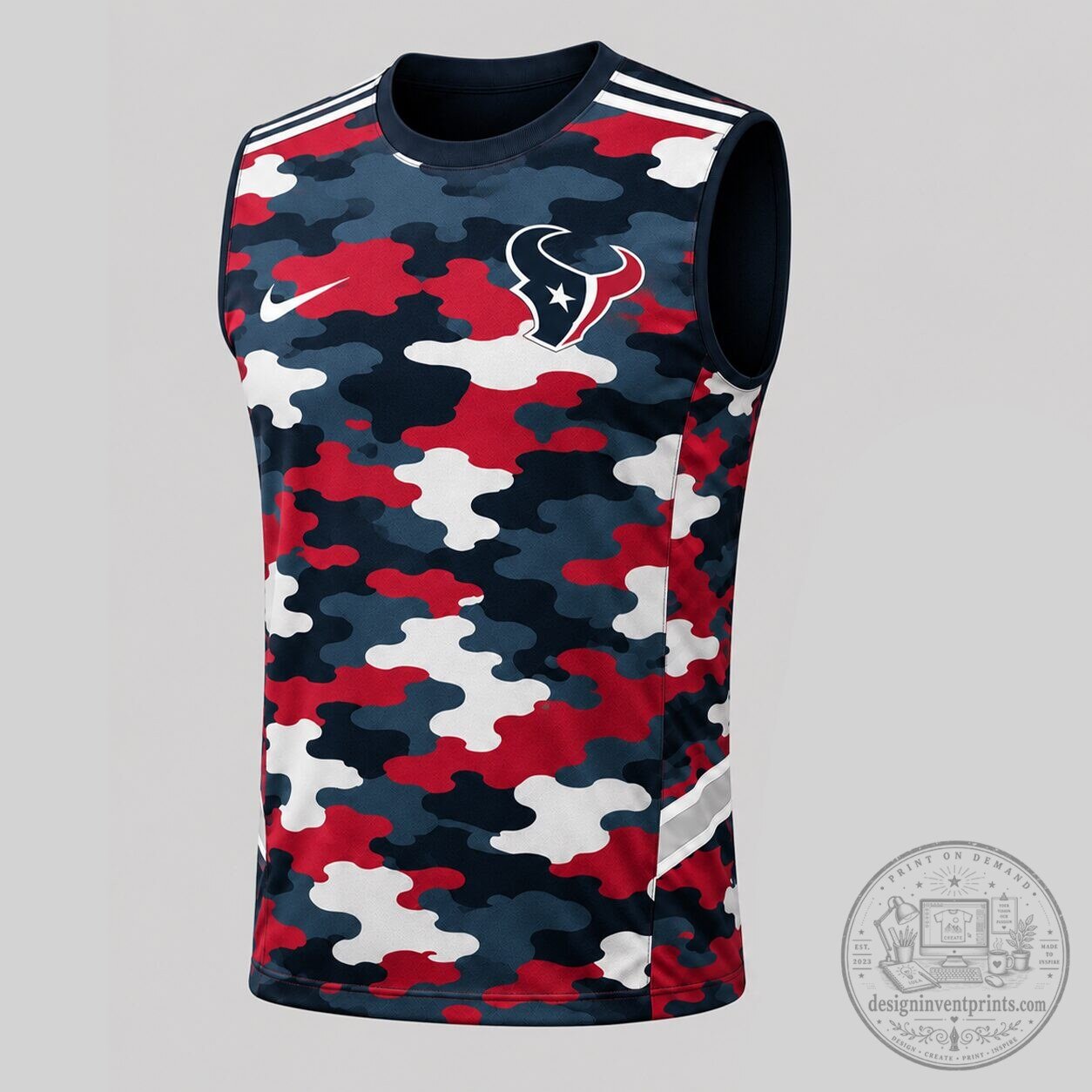 Houston Texans National Football League Camouflage Tank Top and Shorts Set 8 Houston Texans National Football League Camouflage Tank Top and Shorts Set