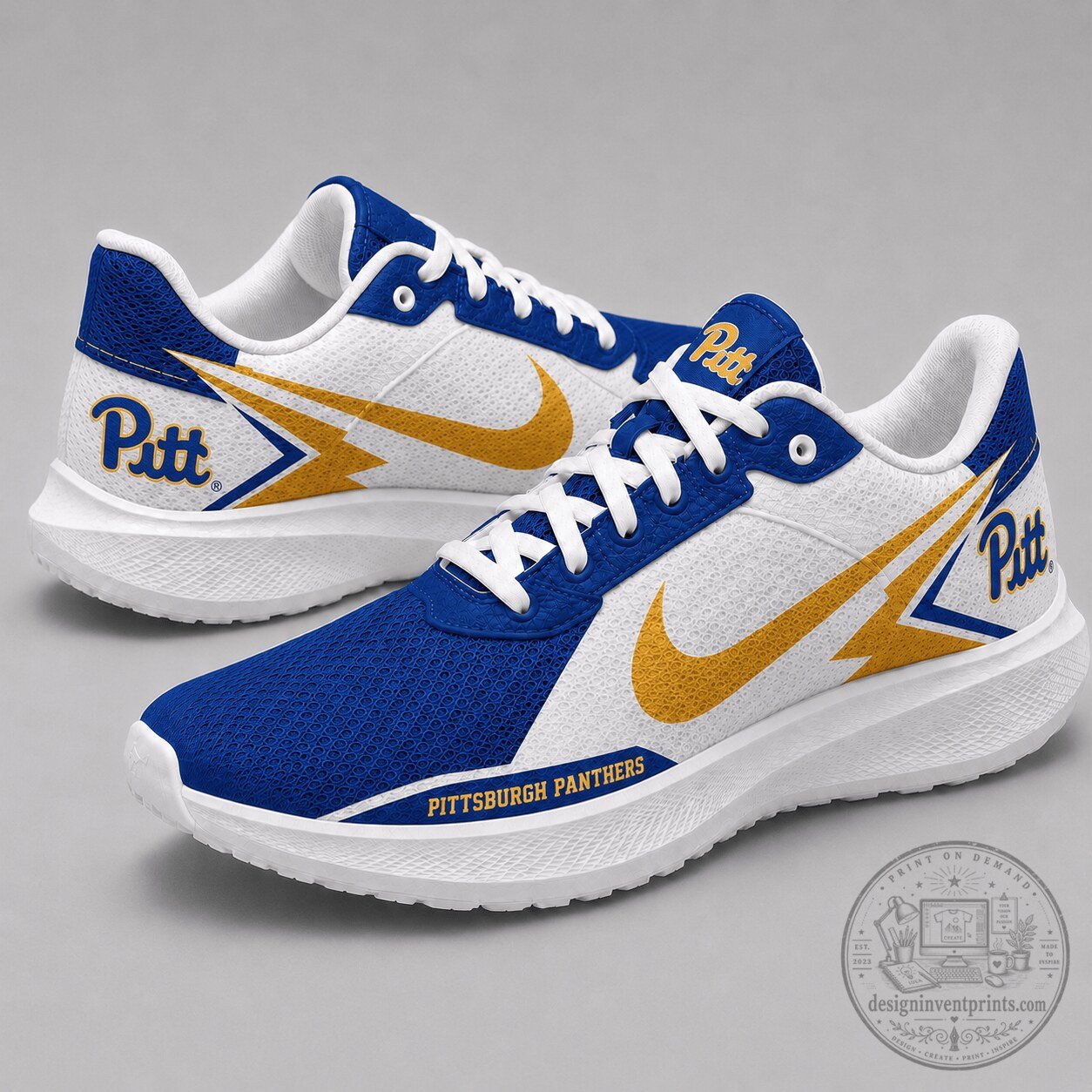 Pittsburgh Panthers NCAA Spirit Sport Sneakers Shoes