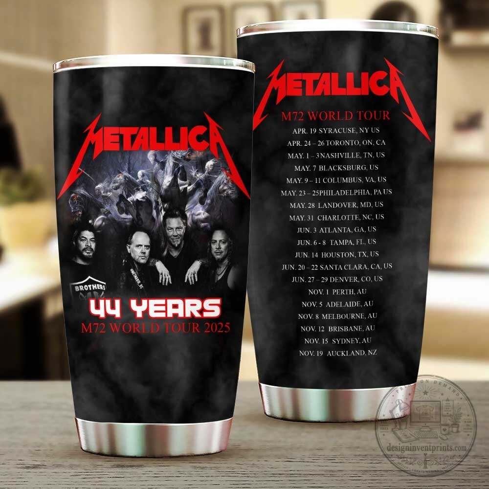 Insulated Tumbler featuring Metallica M72 World Tour 2025 Band Members