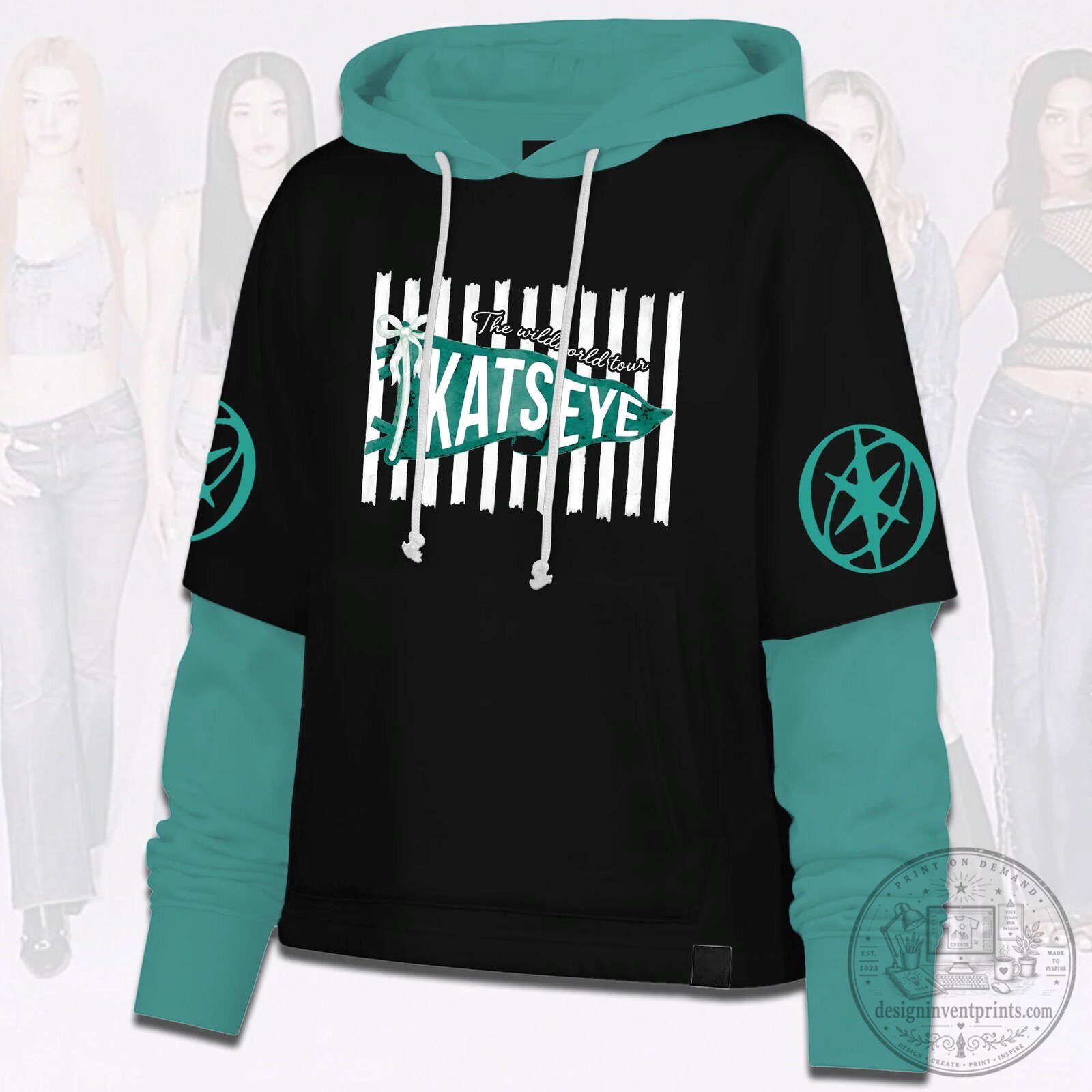KATSEYE Debut Preppy Style Shortstop Hoodie The Wildworld Tour Great EYEKONs Gift 10 KATSEYE Debut Preppy Style Shortstop Hoodie The Wildworld Tour Great EYEKONs Gift