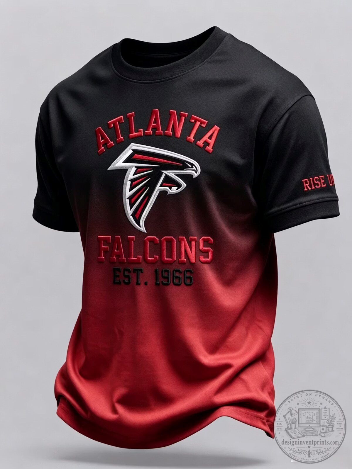 Atlanta Falcons Established 1966 Football Fan Short-Sleeve T-Shirt