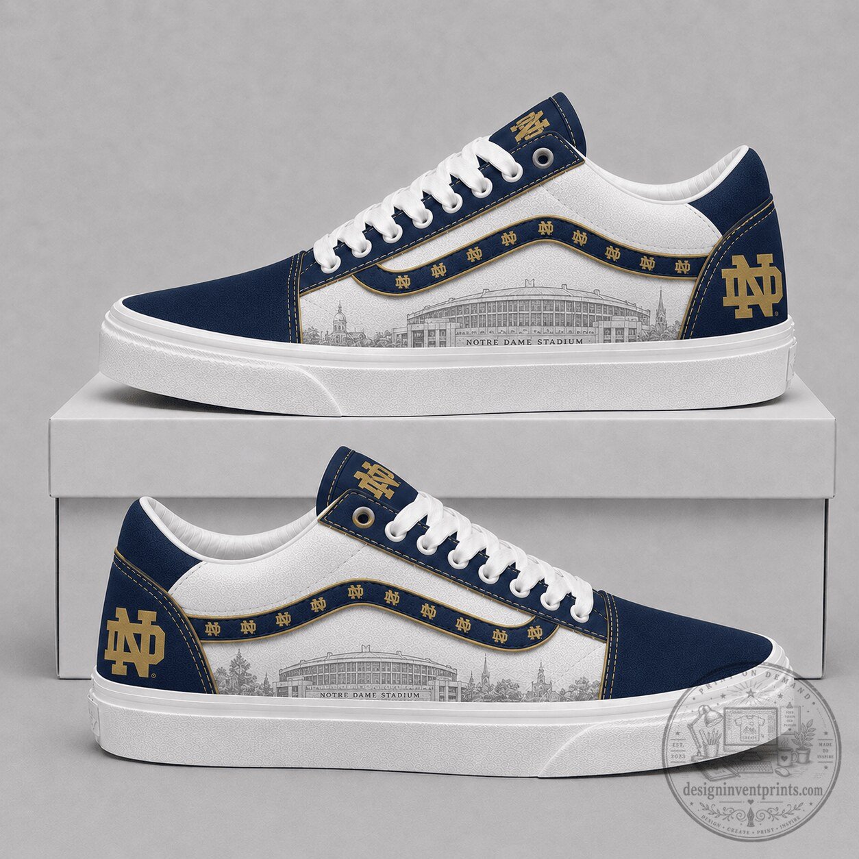 Notre Dame Fighting Irish Stadium Logo Athletic Shoes
