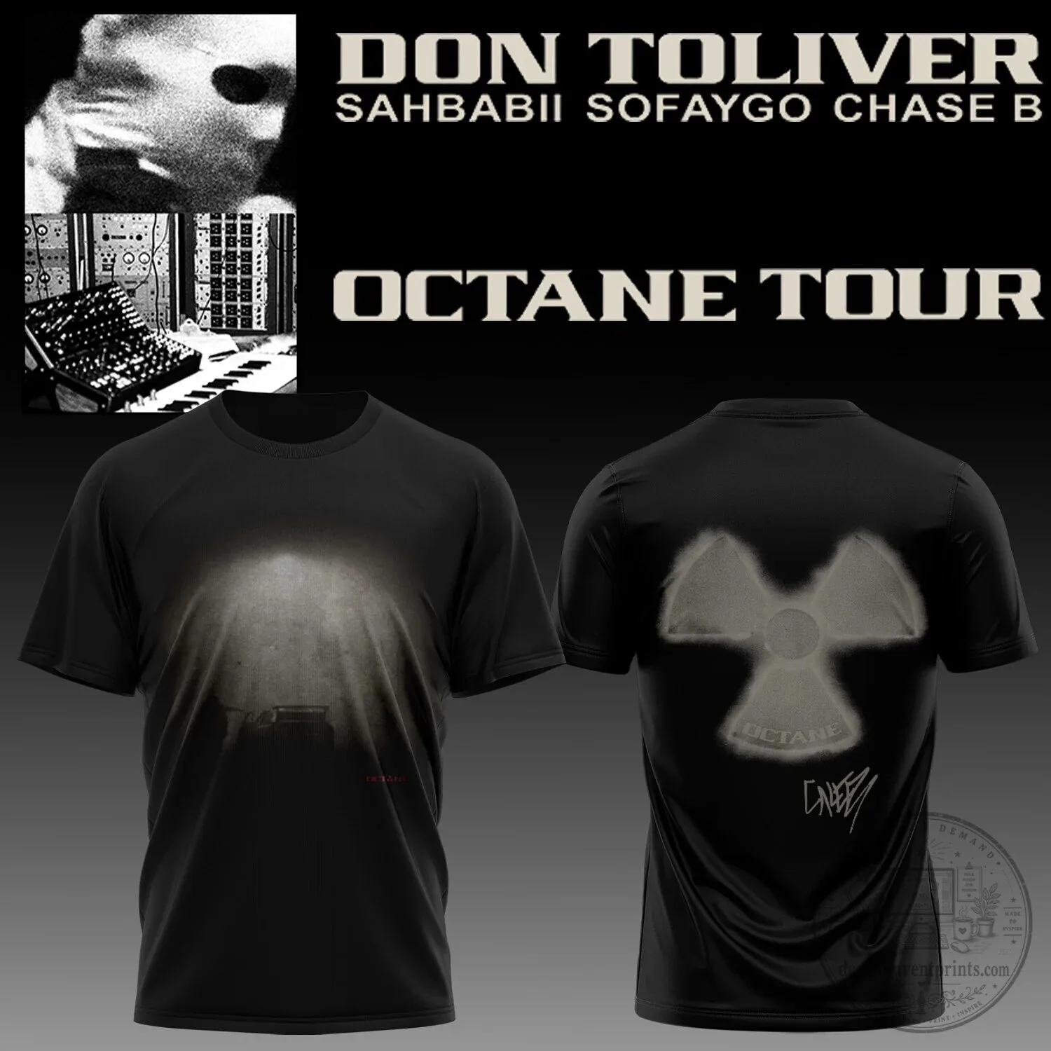 Don Toliver Octane Tour Concert Black Graphic T-Shirt