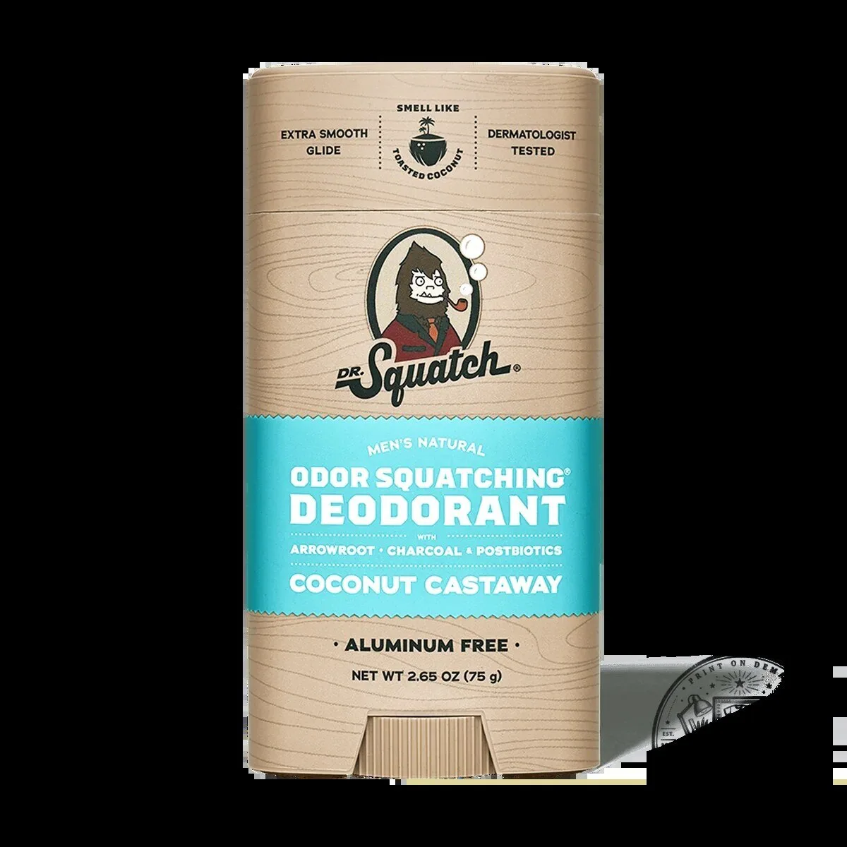 Dr Squatch Coconut Castaway Men's Natural Odor Squatching Deodorant
