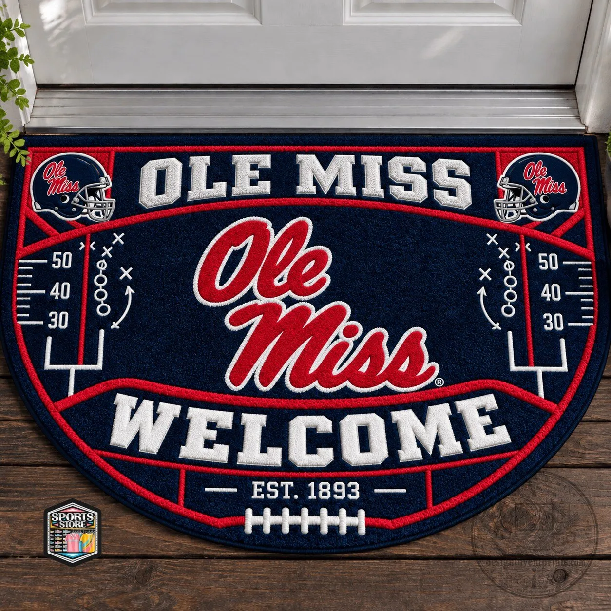 Ole Miss Rebels Football Welcome Home Doormat