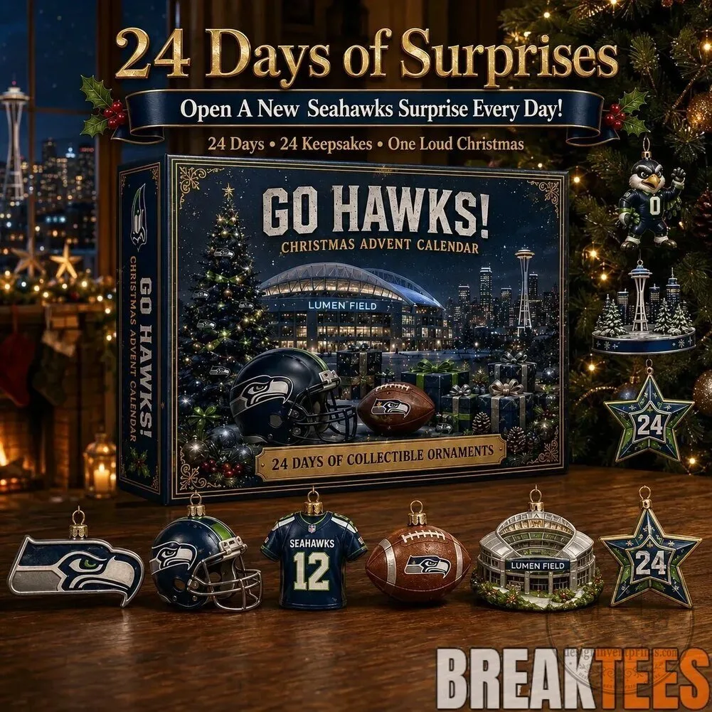 Seattle Seahawks Christmas Advent Calendar with Twenty-Four Ornaments 11 Seattle Seahawks Christmas Advent Calendar with Twenty-Four Ornaments