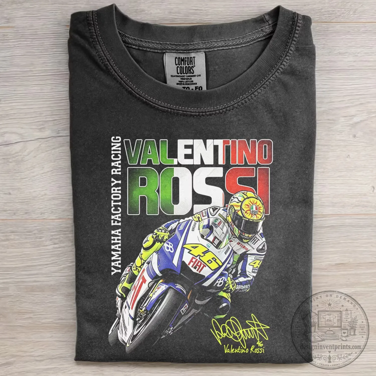 Valentino Rossi MotoGP Racing Yamaha Factory T-Shirt 1 Valentino Rossi MotoGP Racing Yamaha Factory T-Shirt