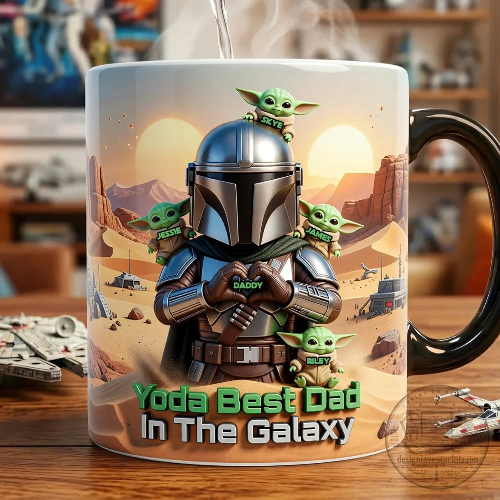 Star Wars Mandalorian Best Dad In The Galaxy Coffee Mug