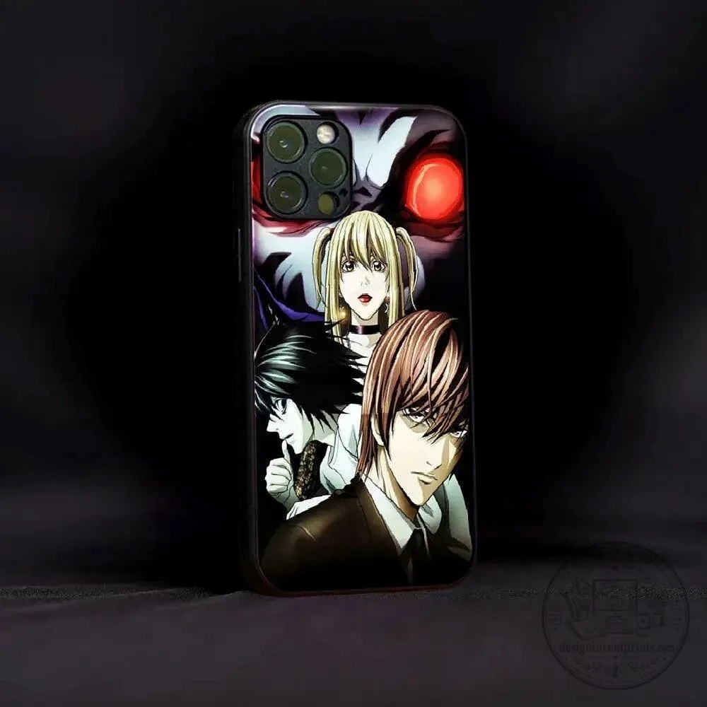 Death Note Anime Characters Light Yagami Misa Amane Ryuk Phone Case