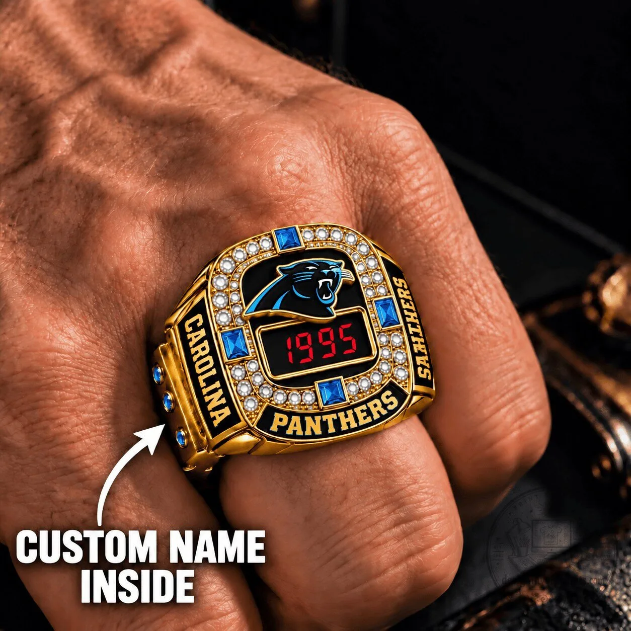 Custom Name Championship Ring for Carolina Panthers of the National Football League