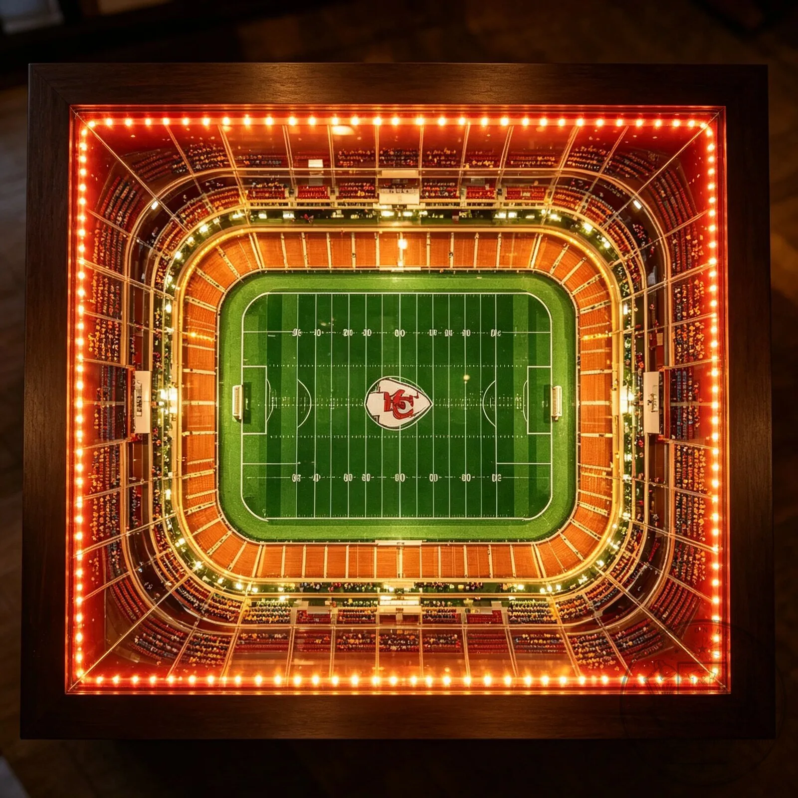 Kansas City Chiefs Football Stadium LED Illuminated Coffee Table 17 Kansas City Chiefs Football Stadium LED Illuminated Coffee Table