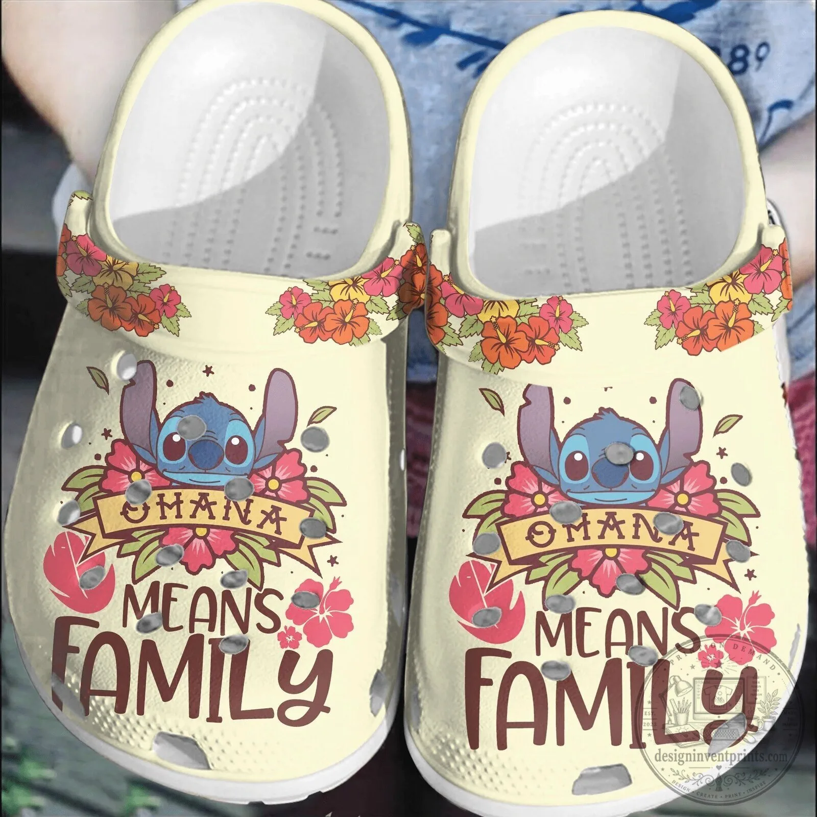Lilo and Stitch Ohana Means Family Floral Pattern Shoes 1 Lilo and Stitch Ohana Means Family Floral Pattern Shoes