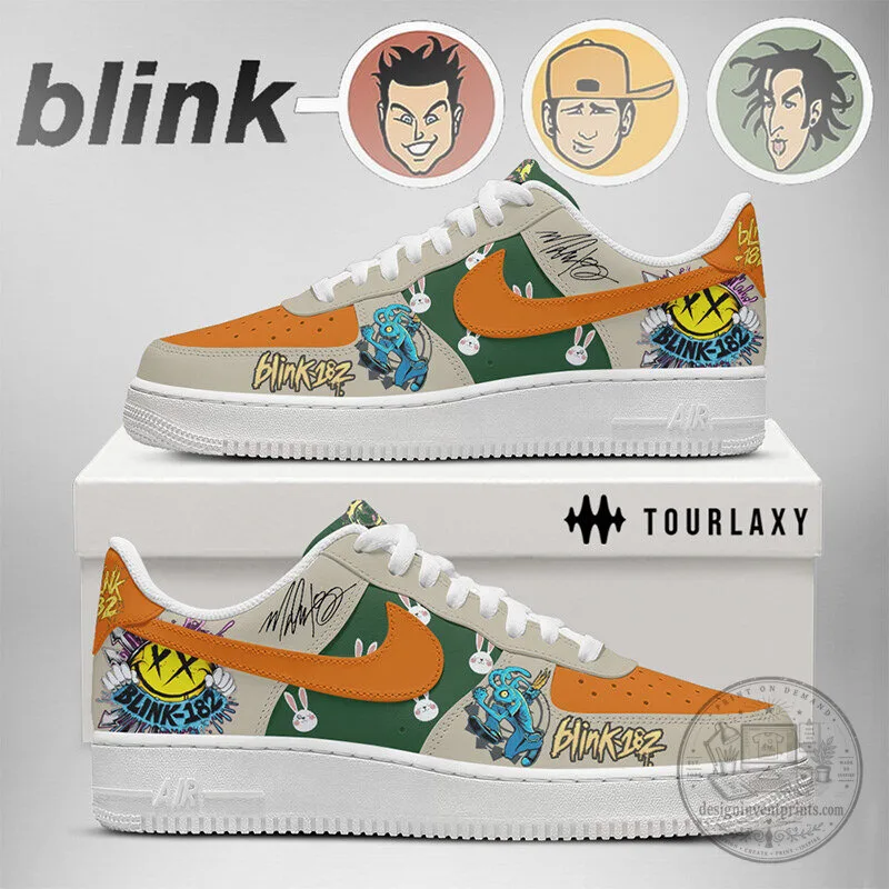 Blink 182 Rock Band Custom Designed Air Force 1 Shoes 2 Blink 182 Rock Band Custom Designed Air Force 1 Shoes