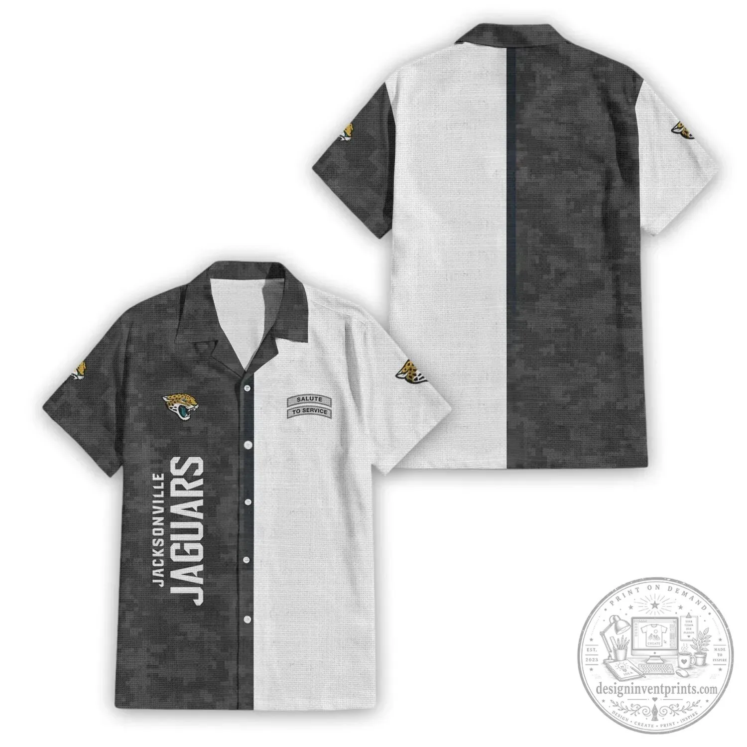 Jacksonville Jaguars Salute To Service Premium Hawaiian Shirt
