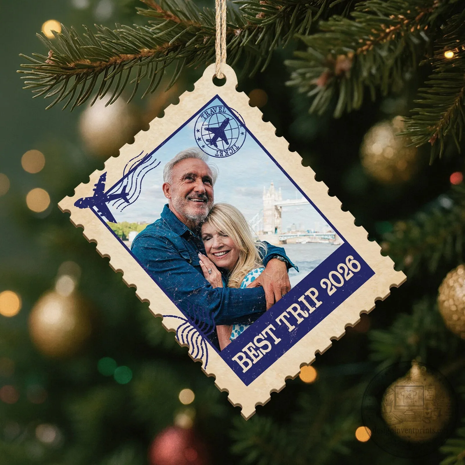 Personalized Best Trip Photo Christmas Tree Ornament - Custom Travel Souvenir Gift 11 Personalized Best Trip Photo Christmas Tree Ornament - Custom Travel Souvenir Gift