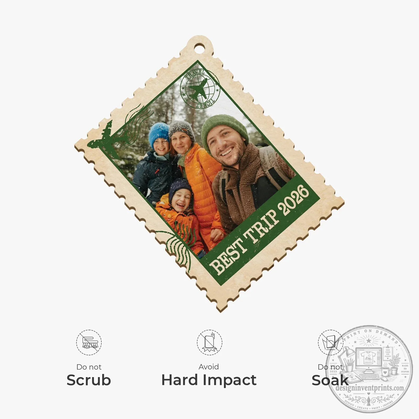 Personalized Best Trip Photo Christmas Tree Ornament - Custom Travel Souvenir Gift 14 Personalized Best Trip Photo Christmas Tree Ornament - Custom Travel Souvenir Gift
