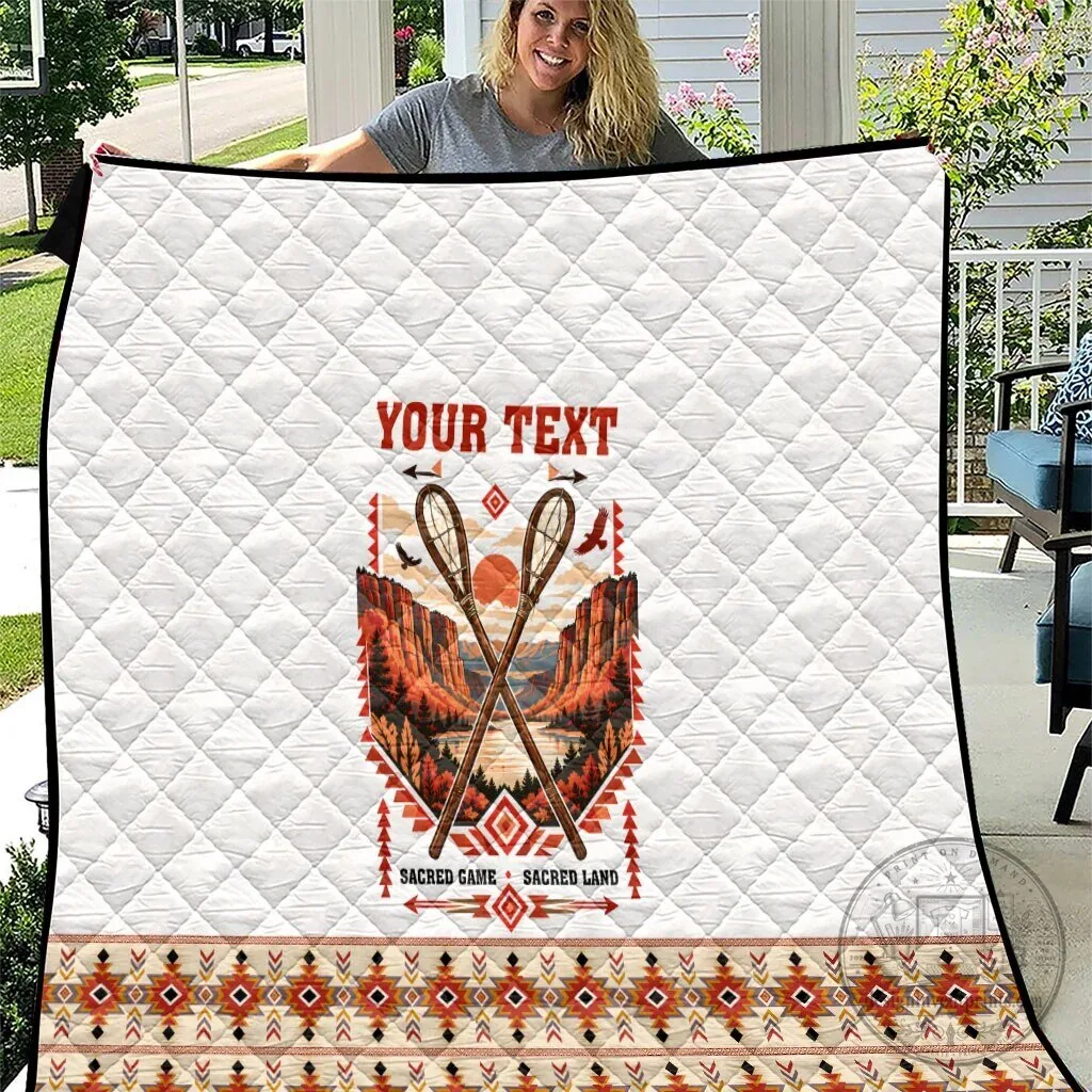 Personalized Chahta Yakni Stickball Heritage Native American Tribal Quilt 9 Personalized Chahta Yakni Stickball Heritage Native American Tribal Quilt