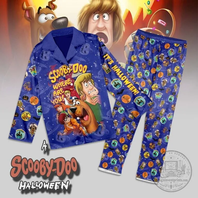 Scooby-Doo Where Are You Halloween Cartoon Character Pajamas Set