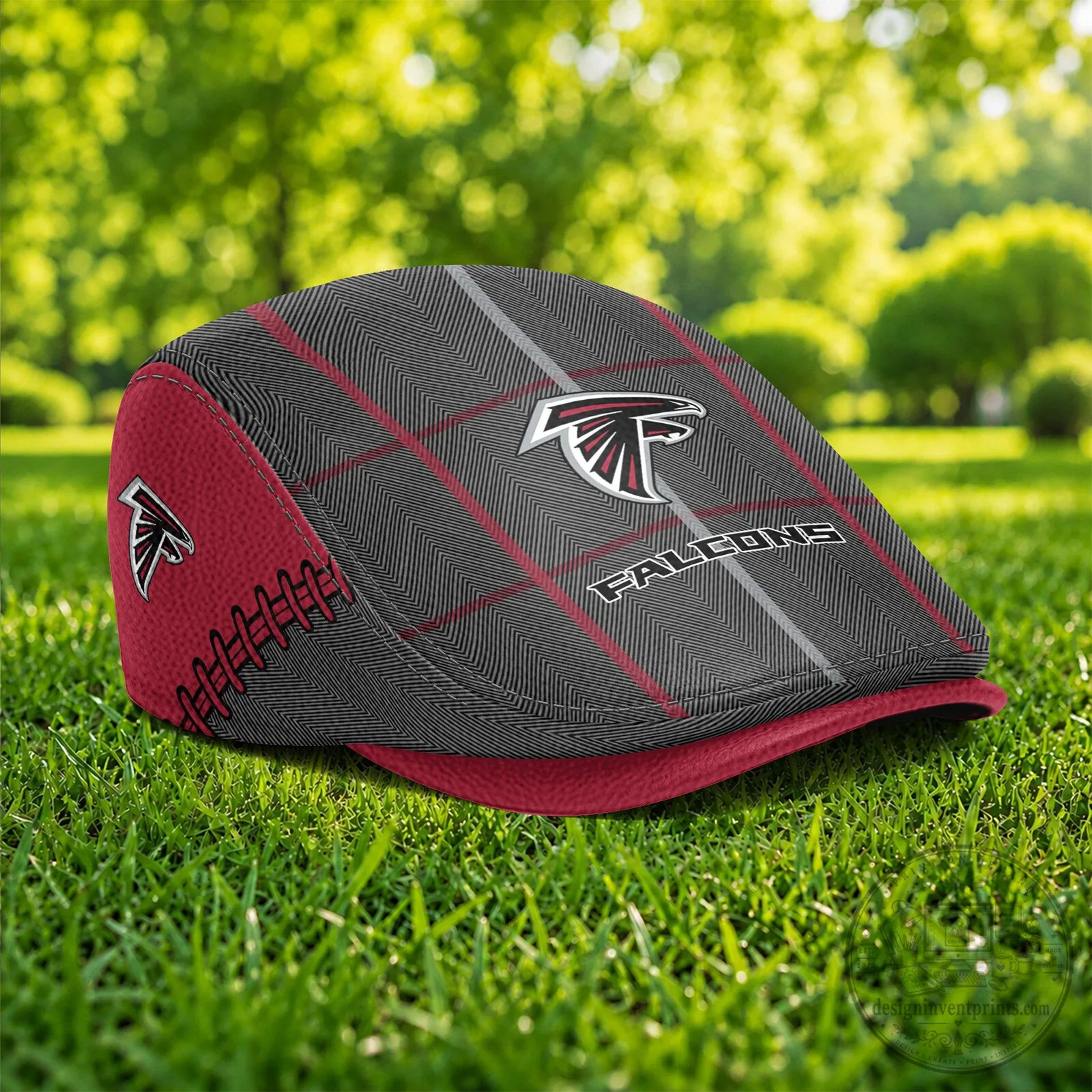Atlanta Falcons National Football League Plaid Pattern Flat Cap Hat 9 Atlanta Falcons National Football League Plaid Pattern Flat Cap Hat