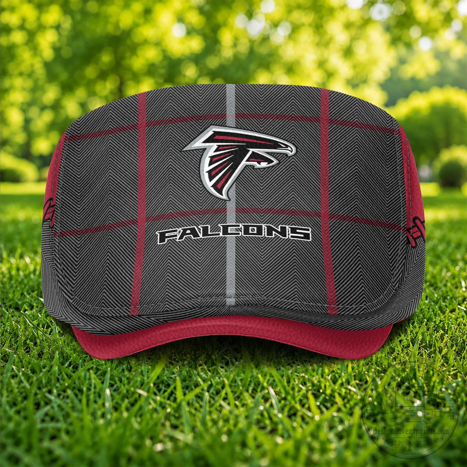Atlanta Falcons National Football League Plaid Pattern Flat Cap Hat 10 Atlanta Falcons National Football League Plaid Pattern Flat Cap Hat