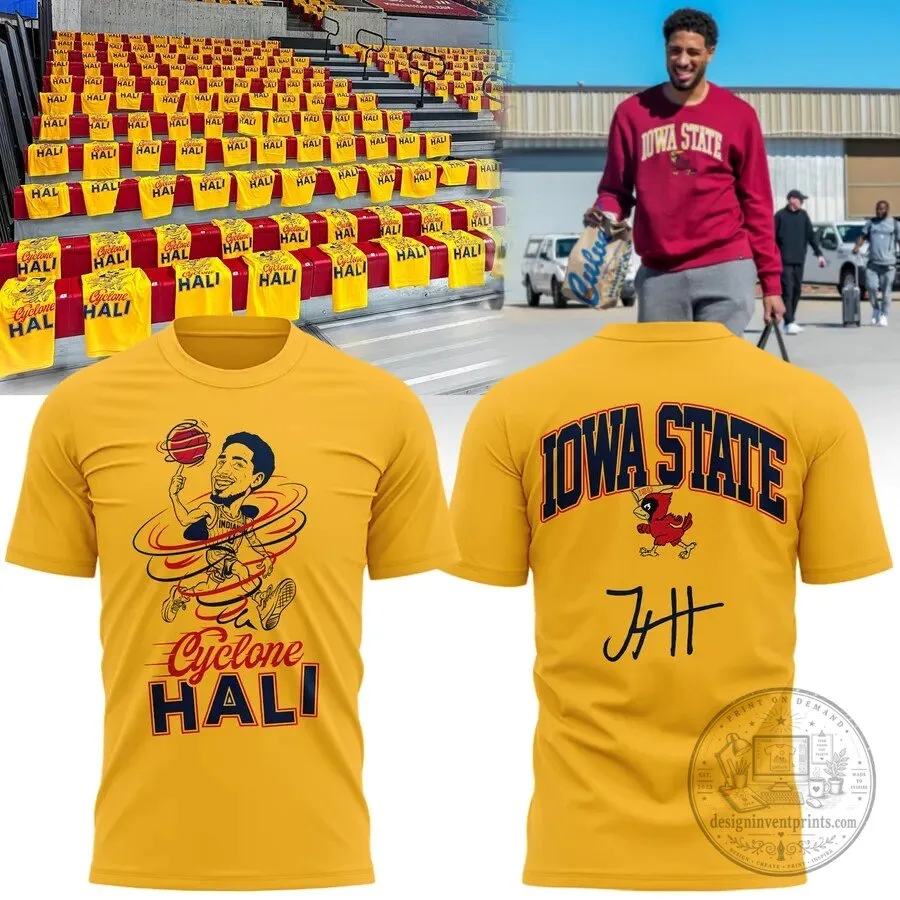 Tyrese Haliburton Iowa State Cyclones Basketball Cartoon Graphic T-Shirt
