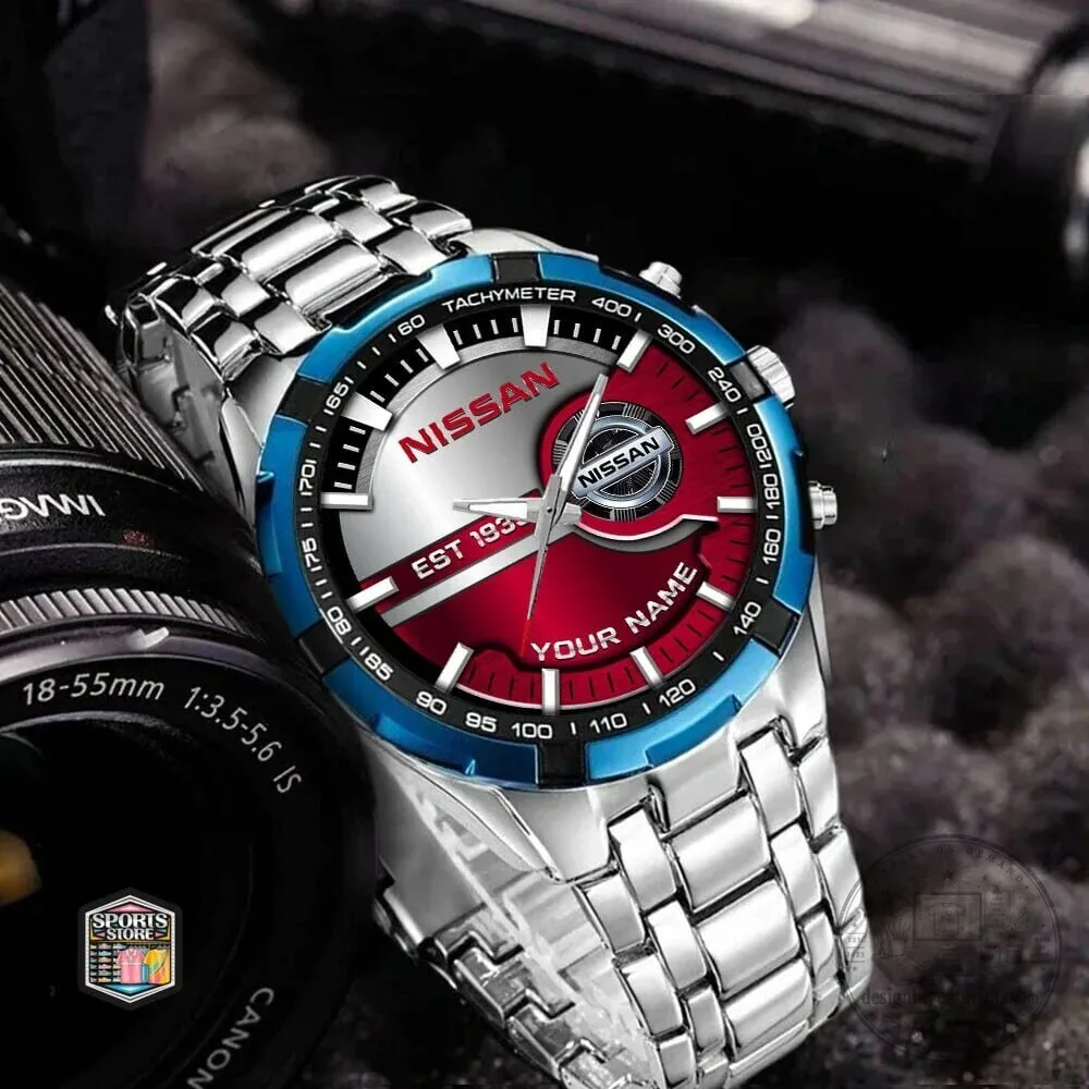 Stainless Steel Watch with Elegant Fashion Design Customized for Nissan Name