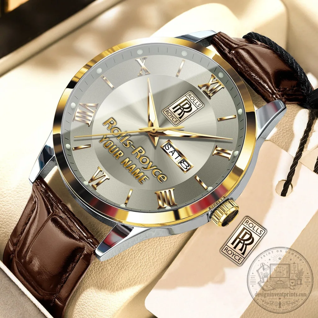 Men's Leather Watch by Rolls-Royce with Custom Name and Elegant Fashion Design 32 Men's Leather Watch by Rolls-Royce with Custom Name and Elegant Fashion Design