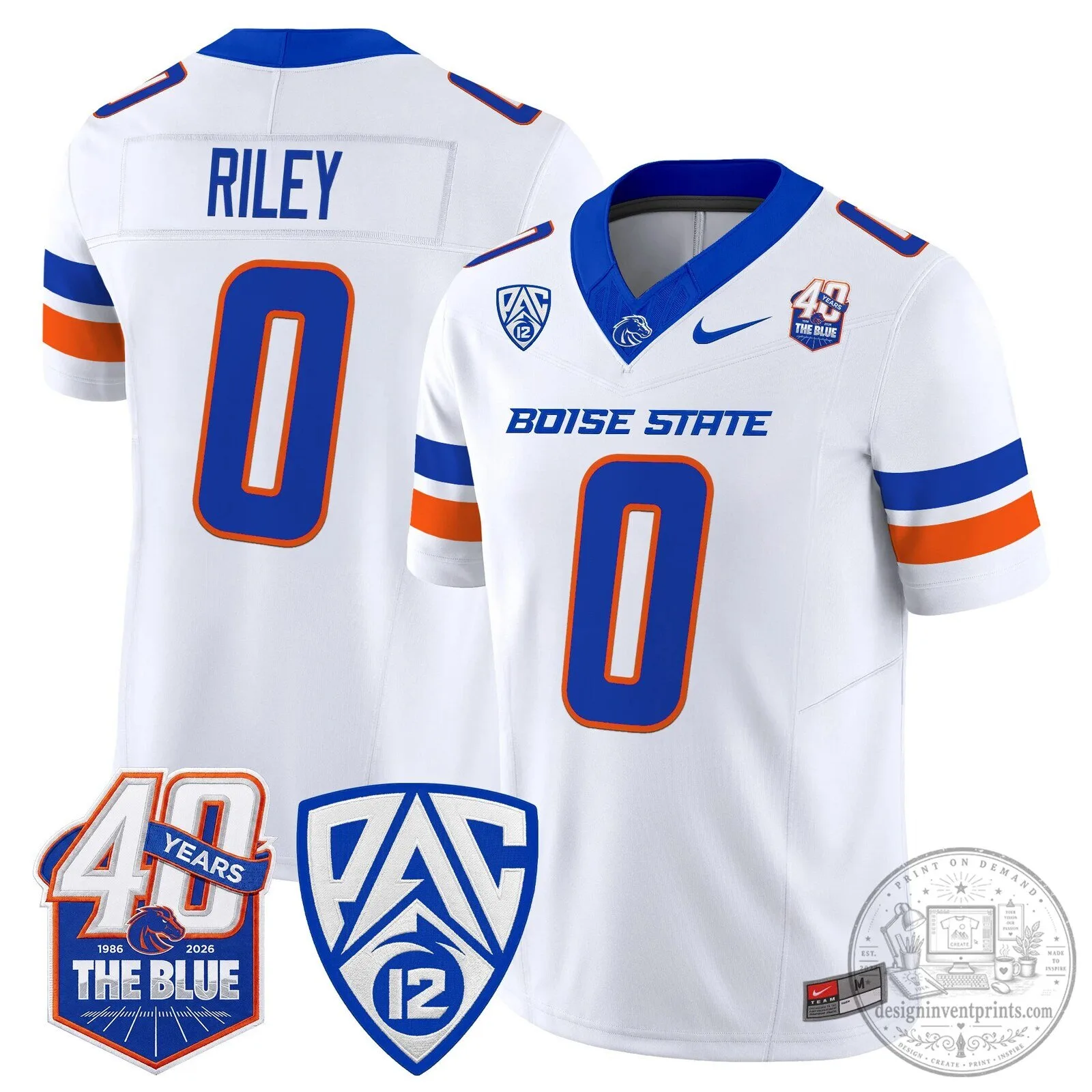 Boise State Broncos 40th Anniversary Vapor Limited Football Jersey 2 Boise State Broncos 40th Anniversary Vapor Limited Football Jersey