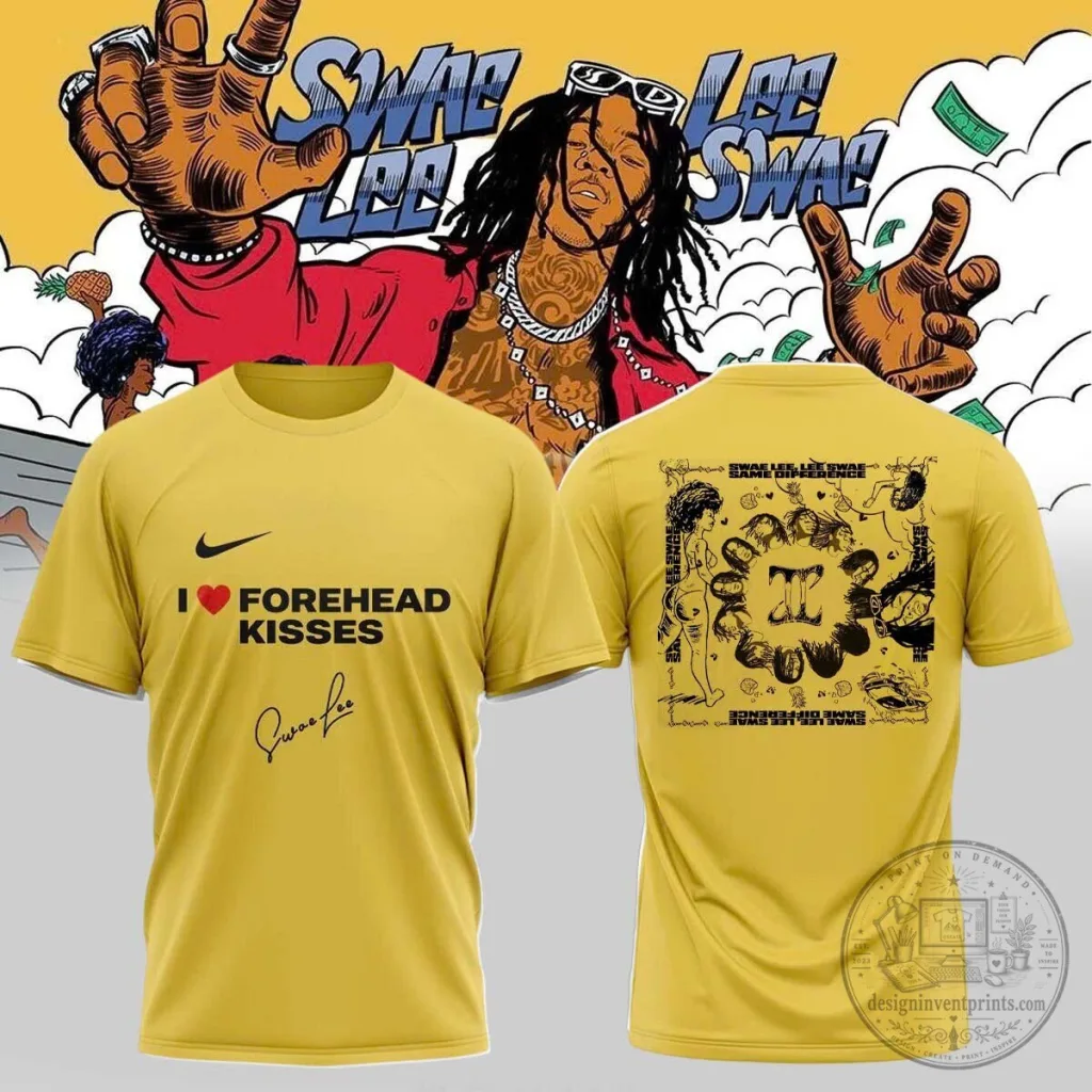 Swae Lee Same Difference Tour I Love Forehead Kisses Signature Yellow T-Shirt Swae Lee Same Difference Tour I Love Forehead Kisses Signature Yellow T-Shirt