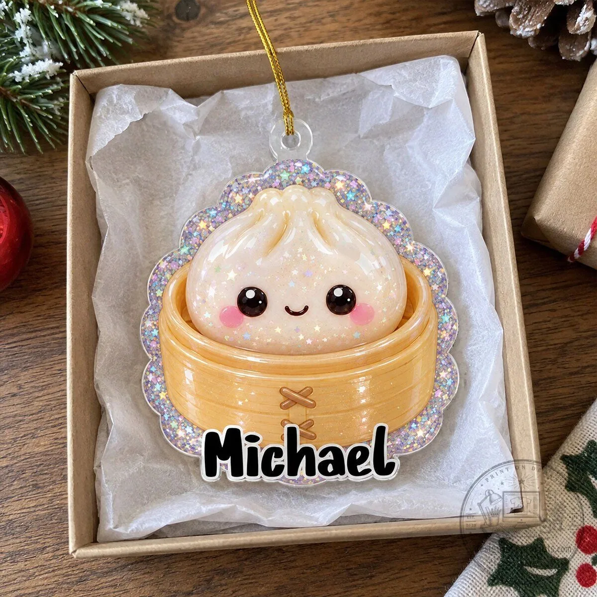 Personalized Kawaii Axolotl Cheese Dumpling Christmas Tree Ornament Gift 17 Personalized Kawaii Axolotl Cheese Dumpling Christmas Tree Ornament Gift