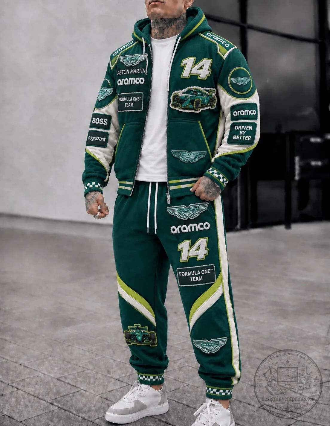 Aston Martin Aramco Formula One Team Green Racing Hoodie