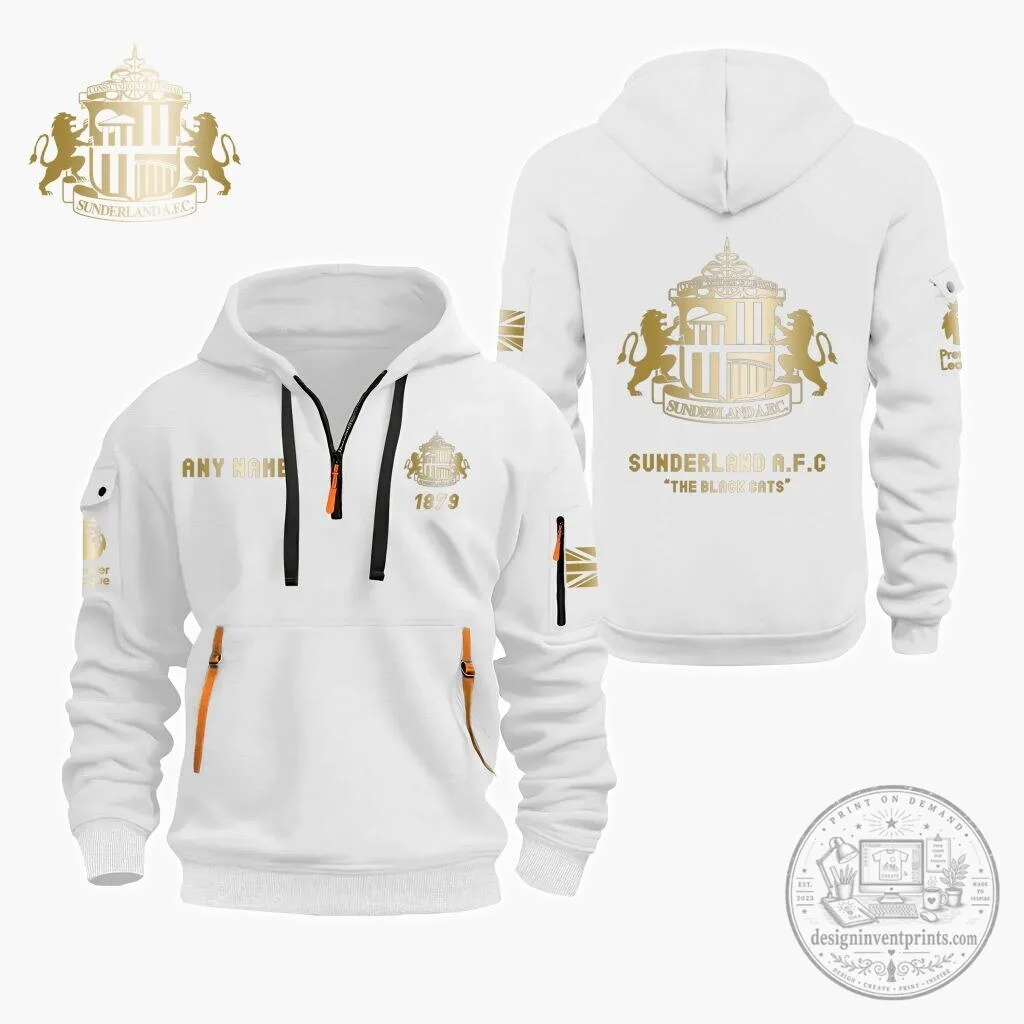 Sunderland Association Football Club Personalized Quarter Zip Hoodie 16 Sunderland Association Football Club Personalized Quarter Zip Hoodie