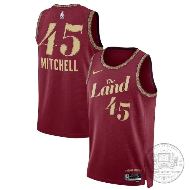 Donovan Mitchell Cleveland Cavaliers City Edition Basketball Jersey