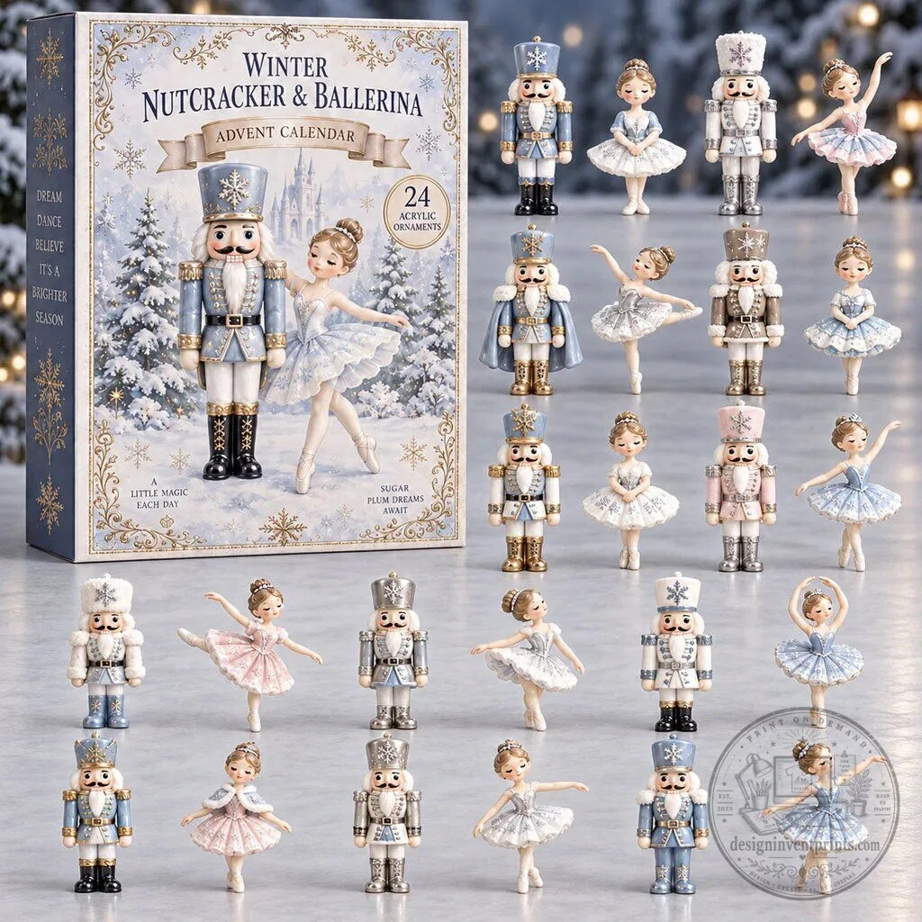 Winter Nutcracker Ballerina 24 Day Acrylic Ornaments Advent Calendar 39 Winter Nutcracker Ballerina 24 Day Acrylic Ornaments Advent Calendar