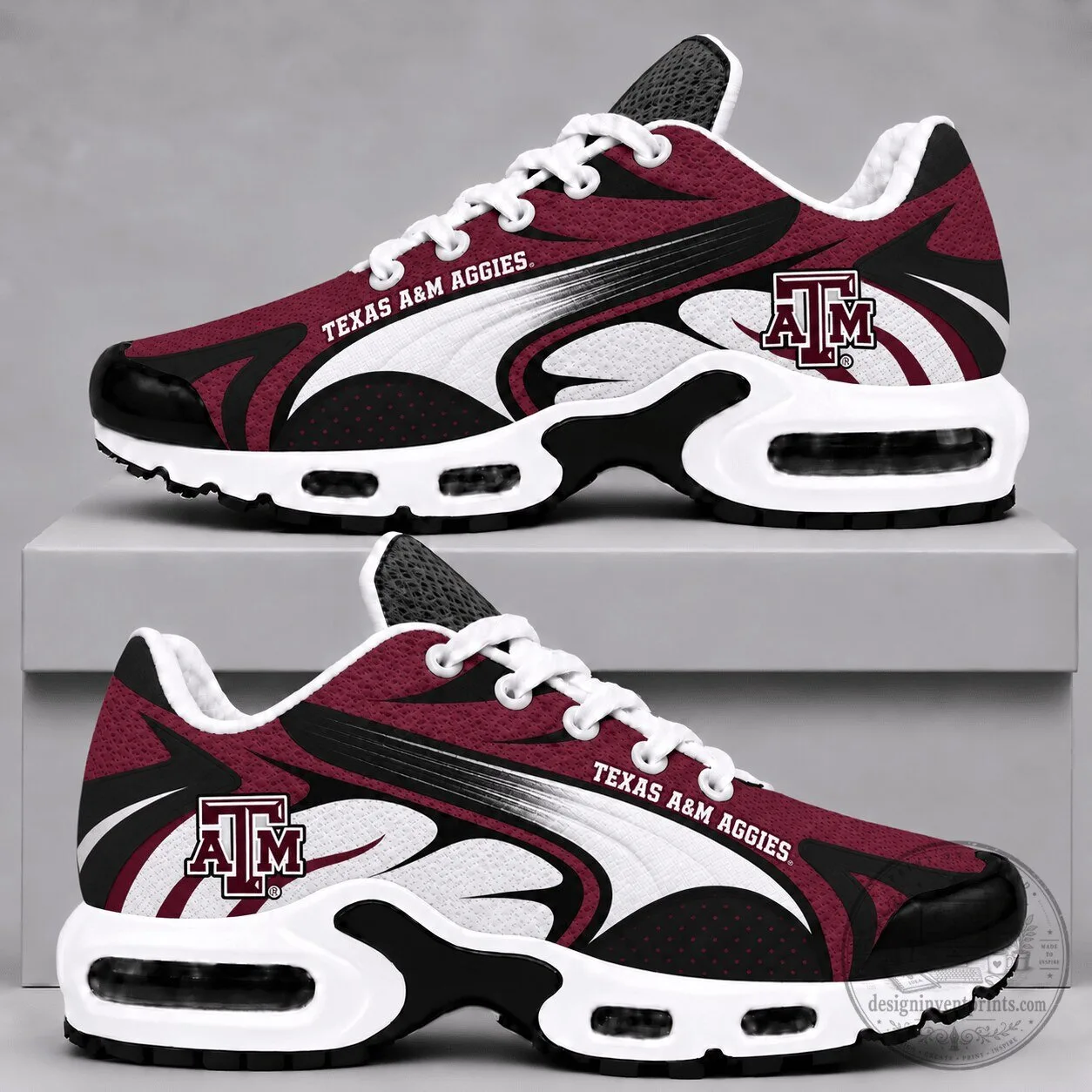 Texas A&M Aggies Custom Printed Running Shoes for Men and Women 2 Texas A&M Aggies Custom Printed Running Shoes for Men and Women