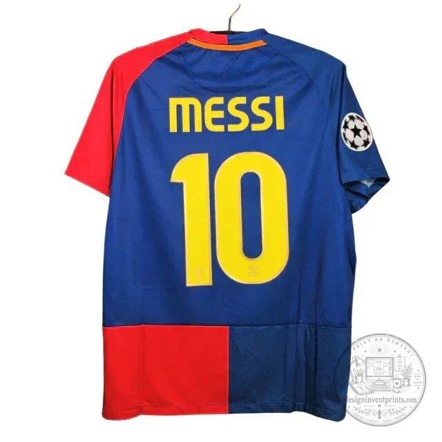 Barcelona 2008-2009 Lionel Messi Number 10 Retro Football Jersey 2 Barcelona 2008-2009 Lionel Messi Number 10 Retro Football Jersey