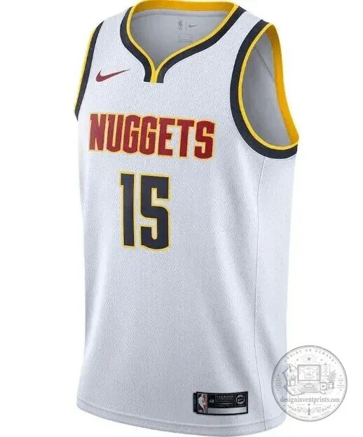 Denver Nuggets Nikola Jokic Number 15 Association Edition Basketball Jersey