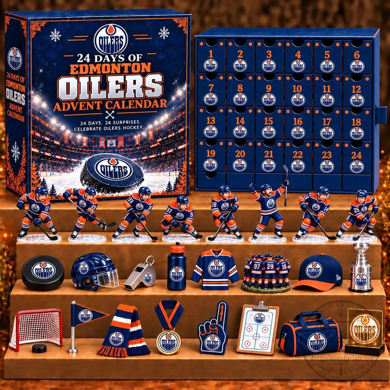 Edmonton Oilers National Hockey League Advent Calendar Blind Box
