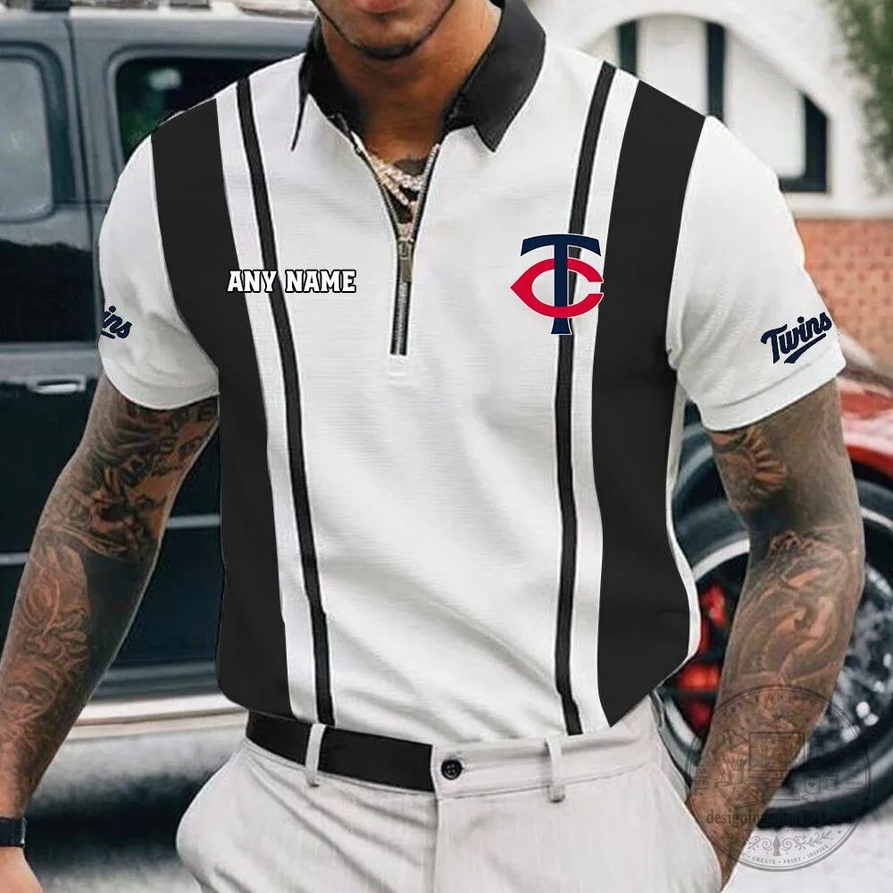 Minnesota Twins Personalized Zipper Polo Shirt for Men 10 Minnesota Twins Personalized Zipper Polo Shirt for Men