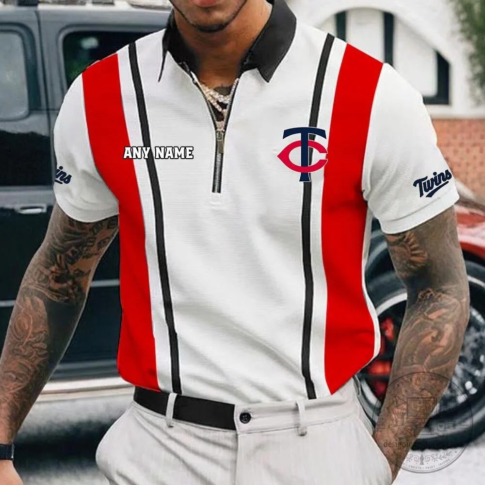 Minnesota Twins Personalized Zipper Polo Shirt for Men 11 Minnesota Twins Personalized Zipper Polo Shirt for Men
