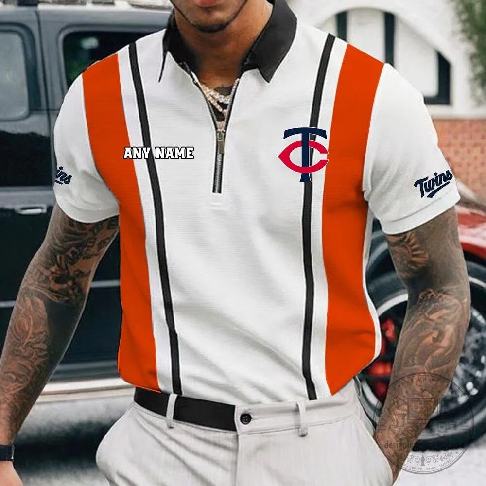 Minnesota Twins Personalized Zipper Polo Shirt for Men 16 Minnesota Twins Personalized Zipper Polo Shirt for Men