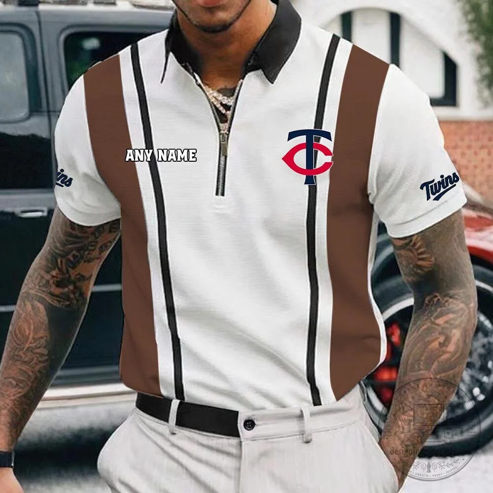 Minnesota Twins Personalized Zipper Polo Shirt for Men 17 Minnesota Twins Personalized Zipper Polo Shirt for Men