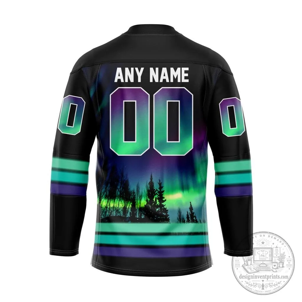 Guelph Storm Northern Lights Special Design Lace-Up Hockey Jersey 7 Guelph Storm Northern Lights Special Design Lace-Up Hockey Jersey